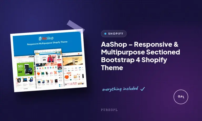 aashop responsive multipurpose sectioned bootstrap 4 shopify theme
