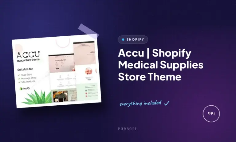 accu shopify medical supplies store theme