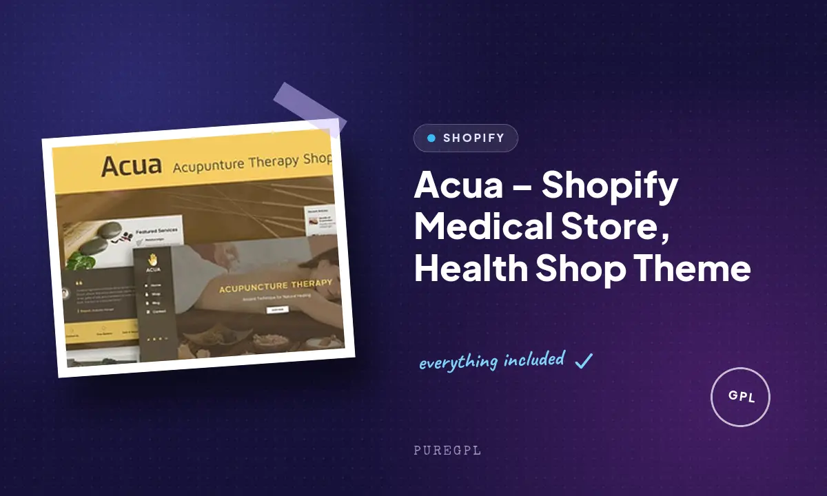 Acua – Shopify Medical Store, Health Shop Theme