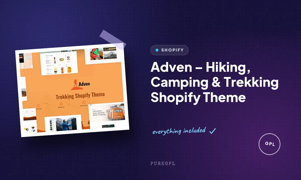 Adven – Hiking, Camping & Trekking Shopify Theme