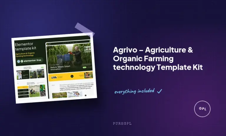 agrivo agriculture organic farming technology template kit
