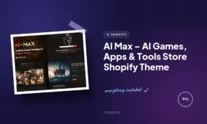 ai max ai games apps tools store shopify theme