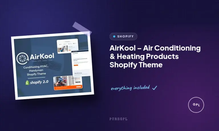 airkool air conditioning heating products shopify theme
