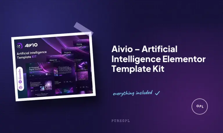 aivio artificial intelligence elementor template kit