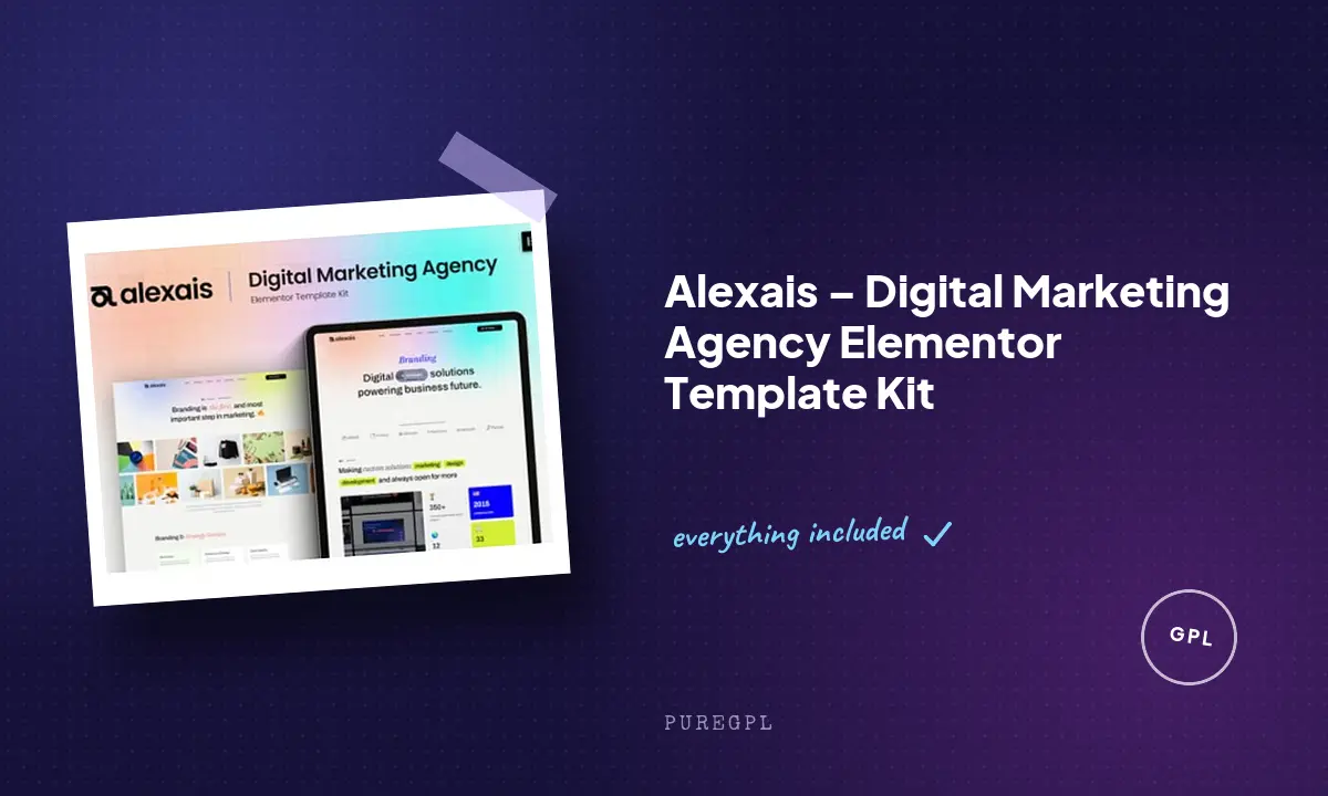 Alexais – Digital Marketing Agency Elementor Template Kit