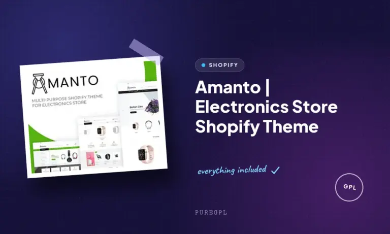 amanto electronics store shopify theme