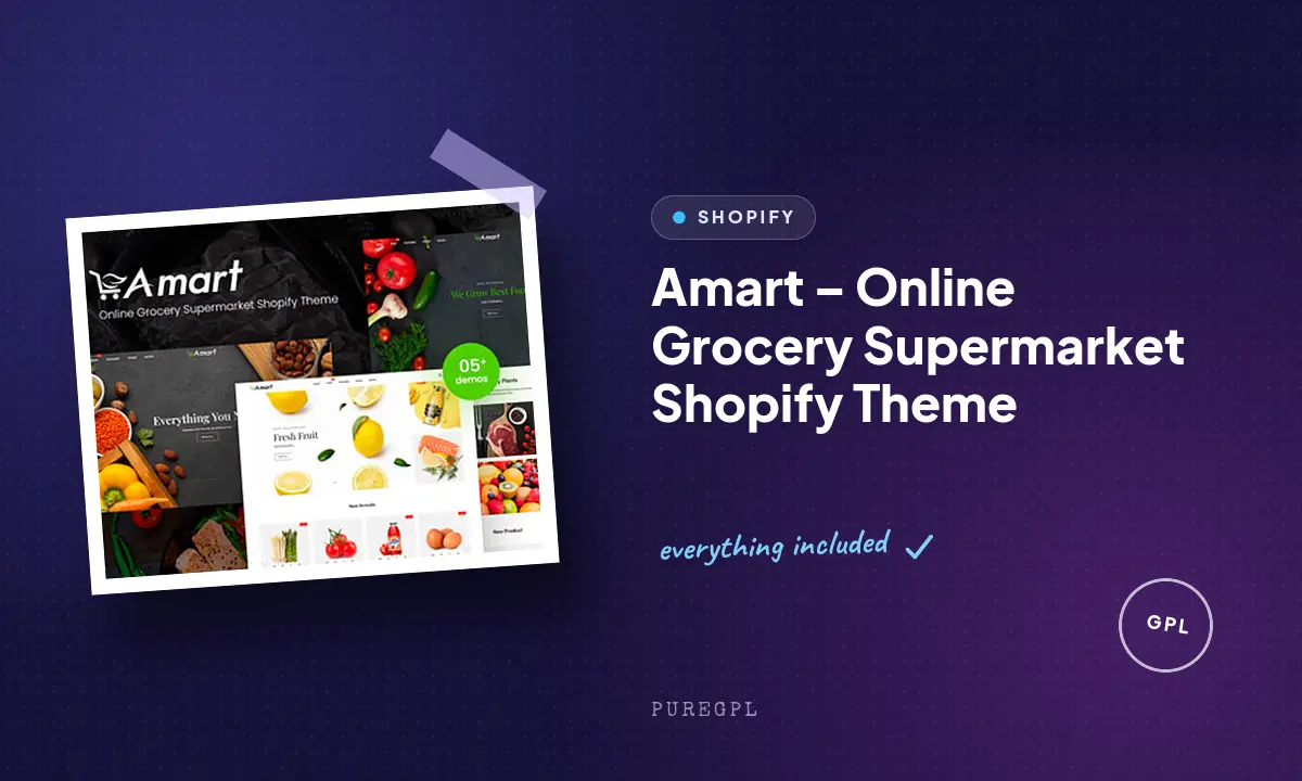 Amart – Online Grocery Supermarket Shopify Theme