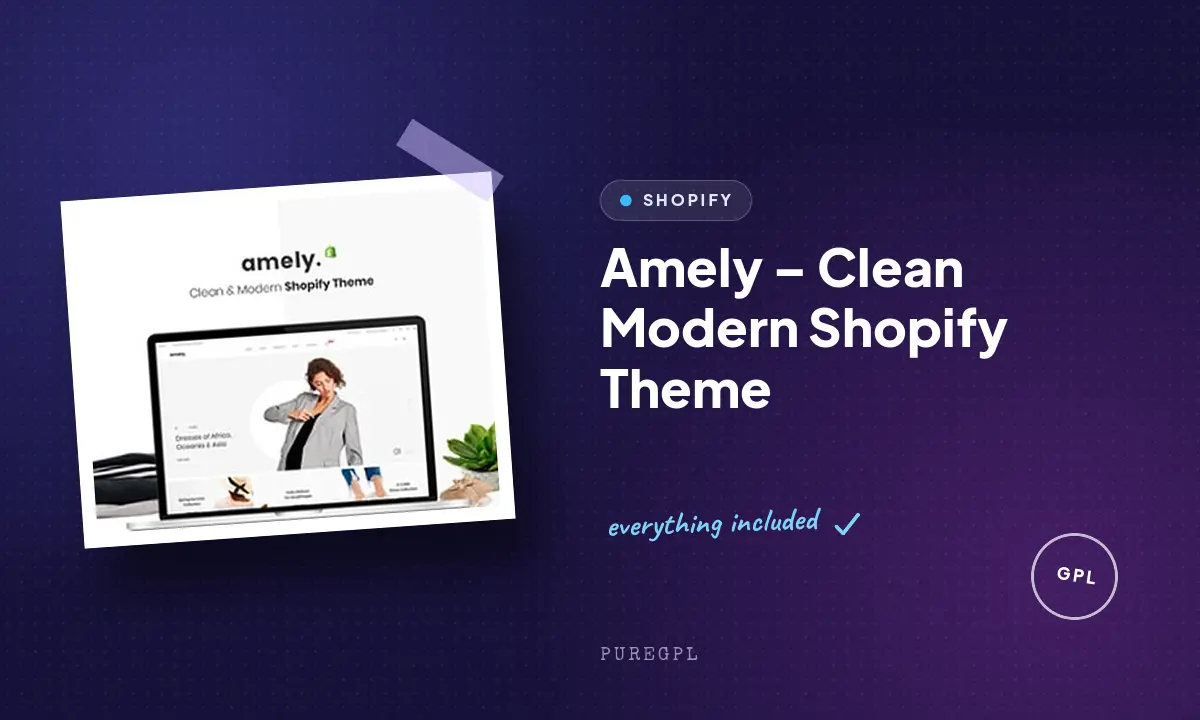 Amely – Clean Modern Shopify Theme