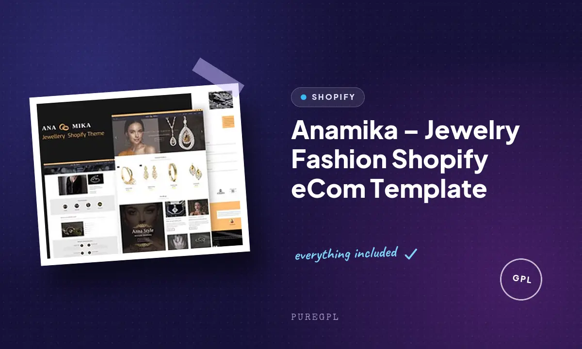 Anamika – Jewelry Fashion Shopify eCom Template