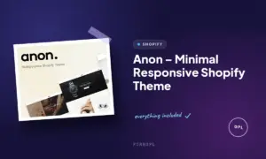 anon minimal responsive shopify theme