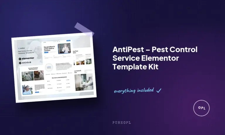 antipest pest control service elementor template kit