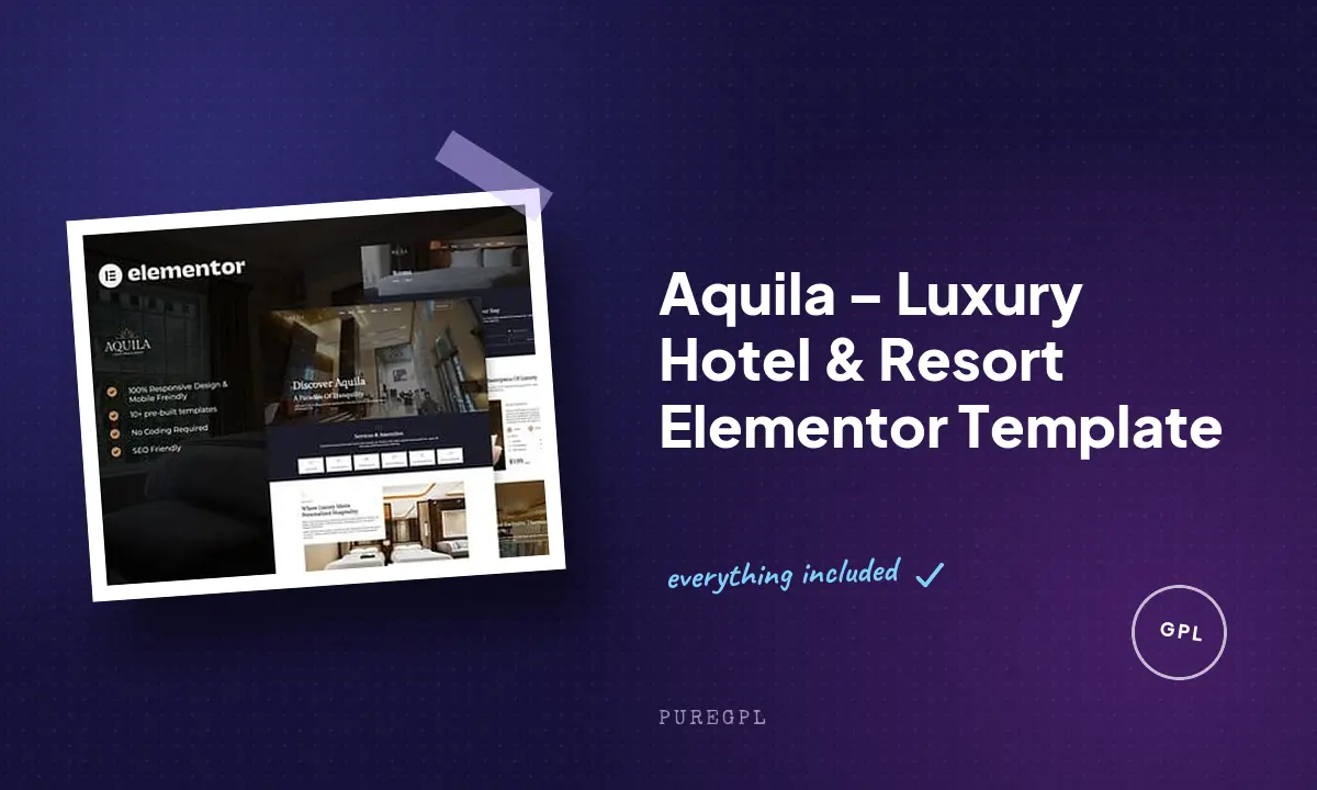 Aquila – Luxury Hotel & Resort Elementor Template