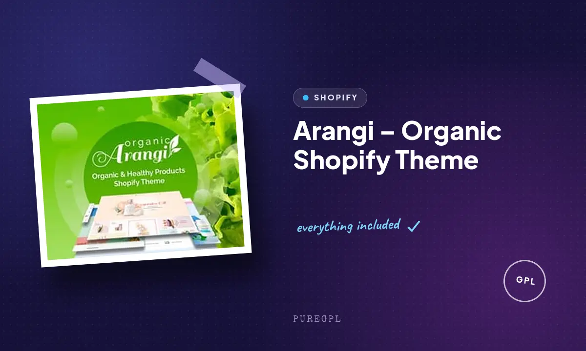 Arangi – Organic Shopify Theme