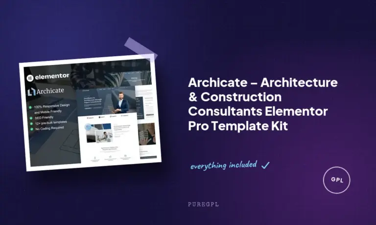 archicate architecture construction consultants elementor pro template kit