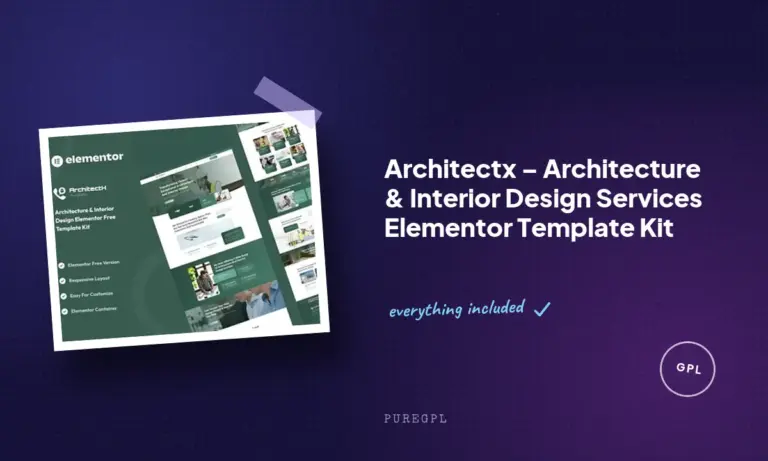 architectx architecture interior design services elementor template kit