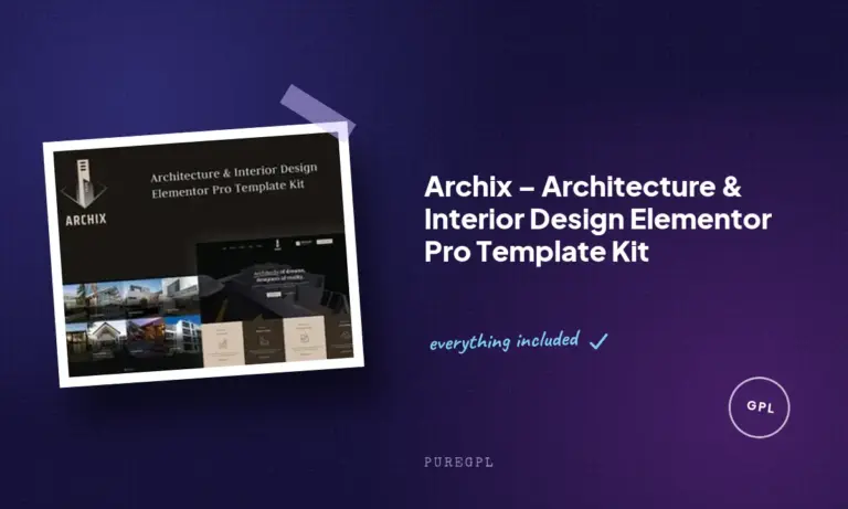 archix architecture interior design elementor pro template kit