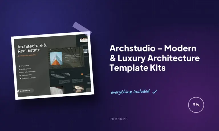 archstudio modern luxury architecture template kits