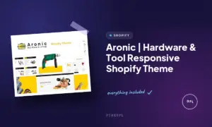 aronic hardware tool responsive shopify theme