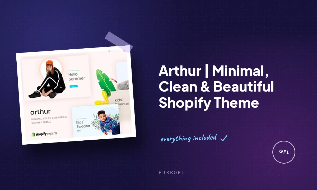 Arthur | Minimal, Clean & Beautiful Shopify Theme