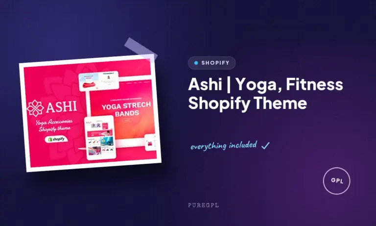 ashi yoga fitness shopify theme