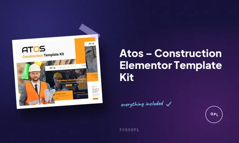 atos construction elementor template kit
