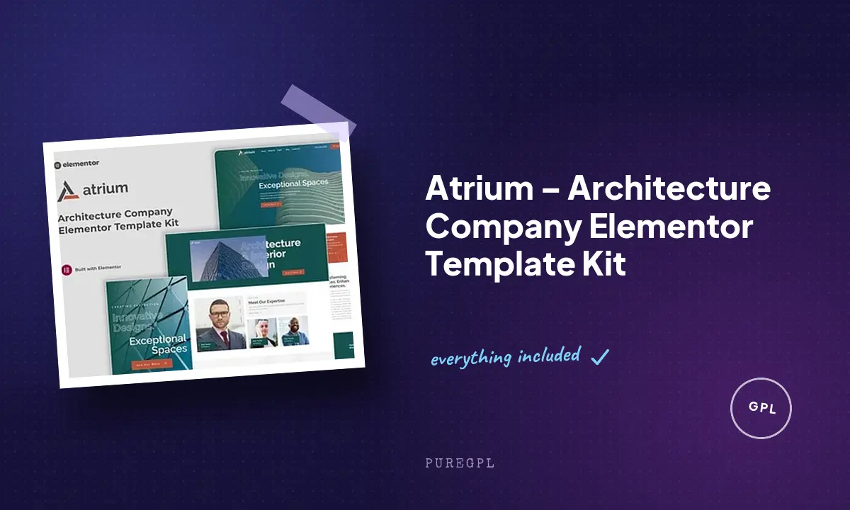 Atrium – Architecture Company Elementor Template Kit