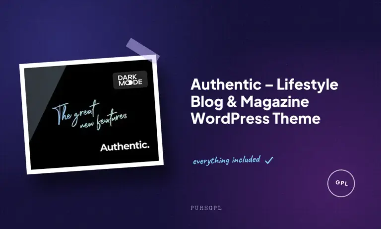 authentic lifestyle blog magazine wordpress theme