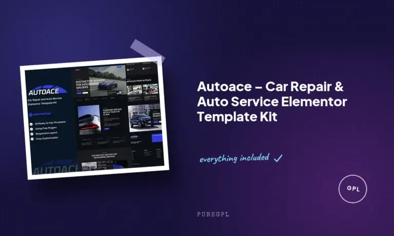 autoace car repair auto service elementor template kit