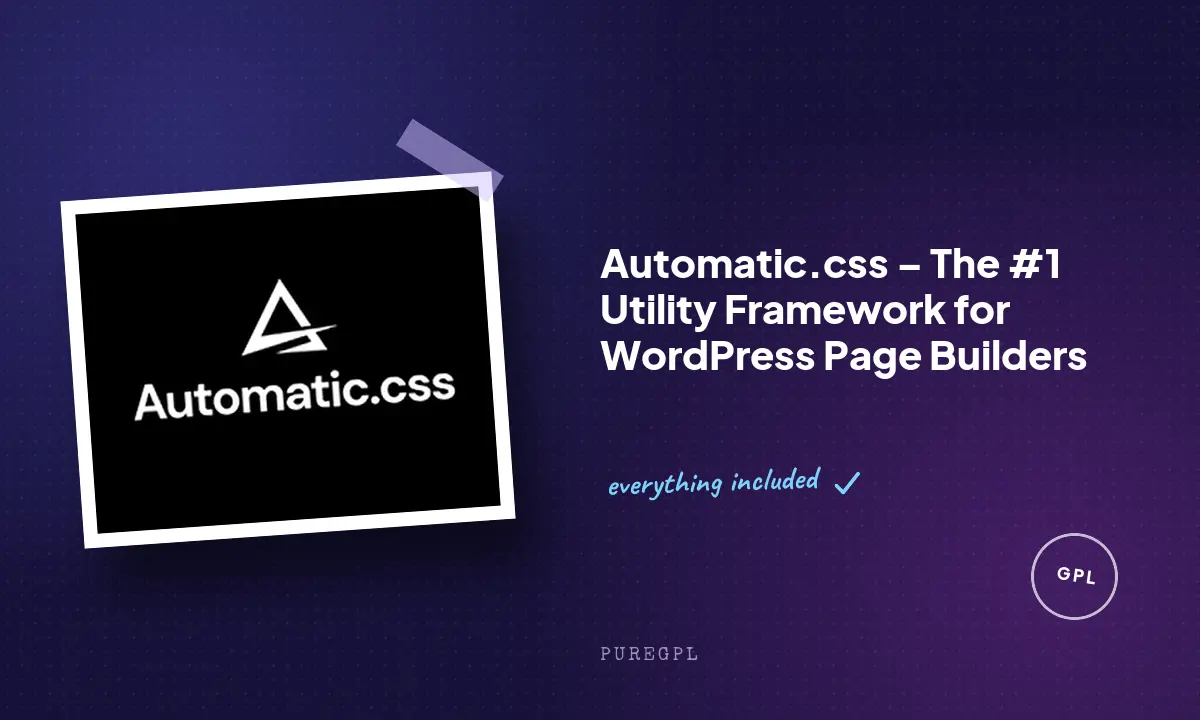Automatic.css – The #1 Utility Framework for WordPress Page Builders