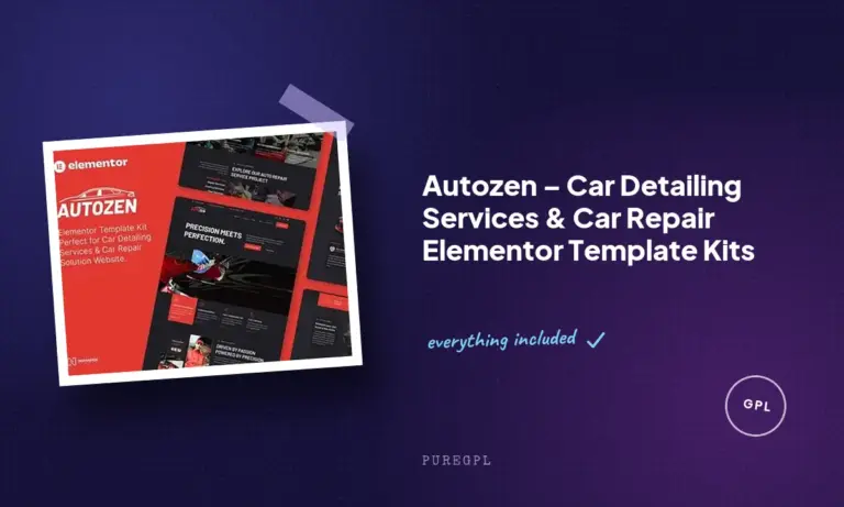 autozen car detailing services car repair elementor template kits