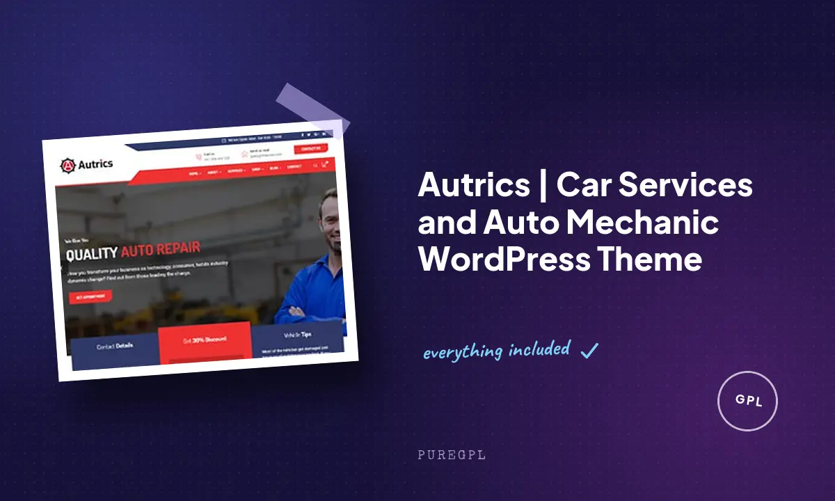 Autrics | Car Services and Auto Mechanic WordPress Theme
