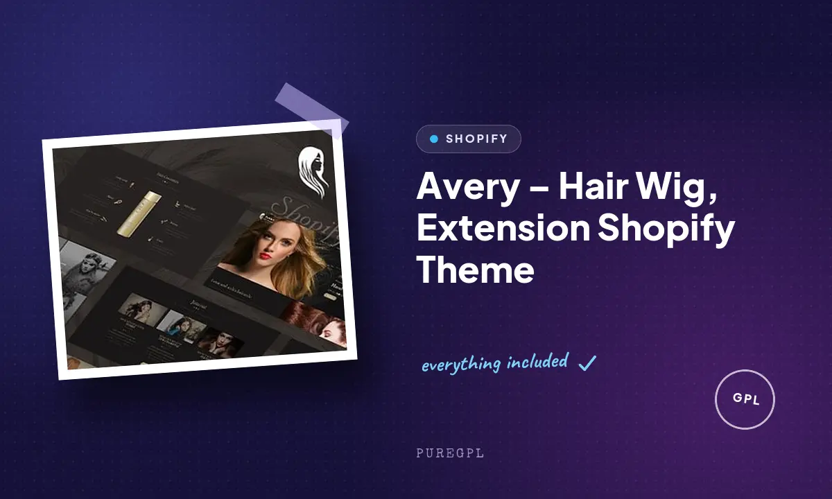 Avery – Hair Wig, Extension Shopify Theme