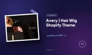 avery hair wig shopify theme