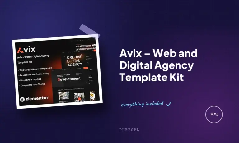 avix web and digital agency template kit