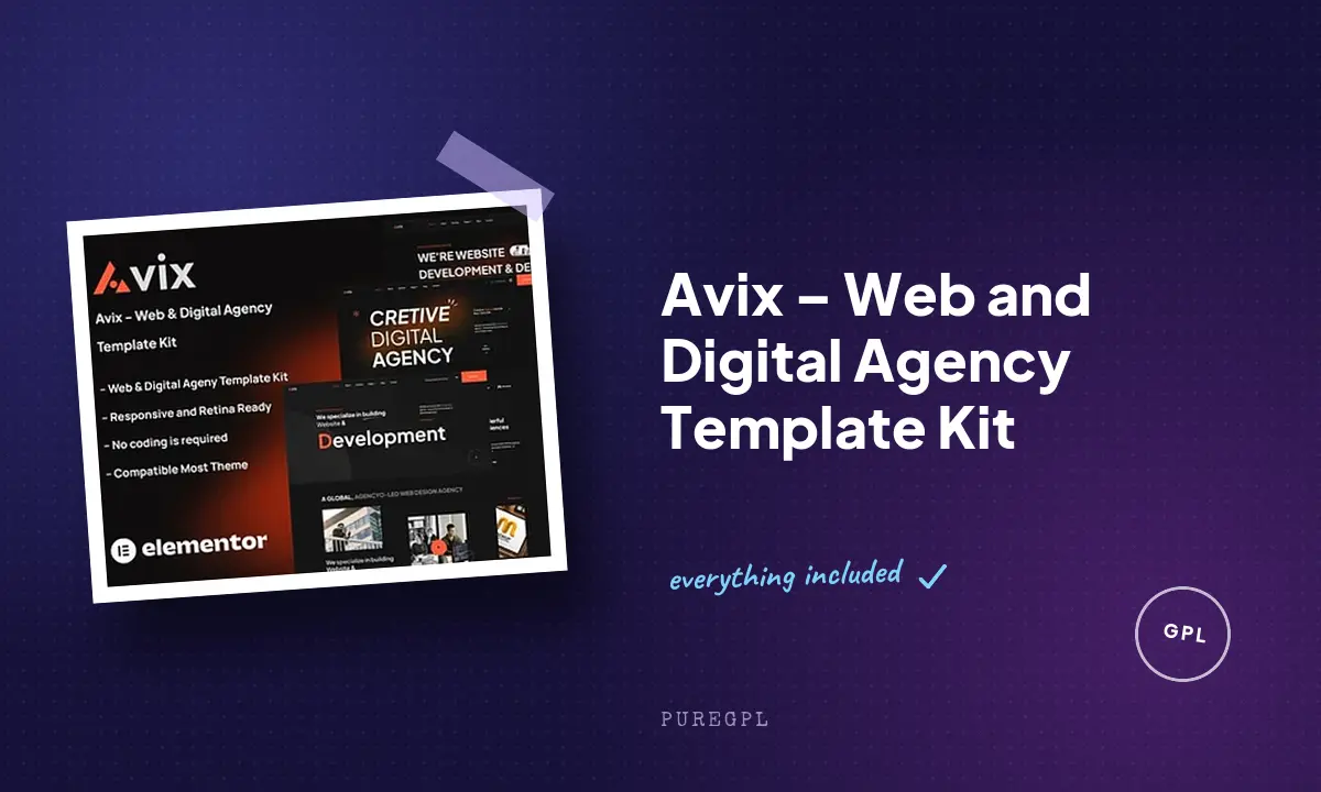 Avix – Web and Digital Agency Template Kit