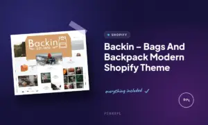 backin bags and backpack modern shopify theme