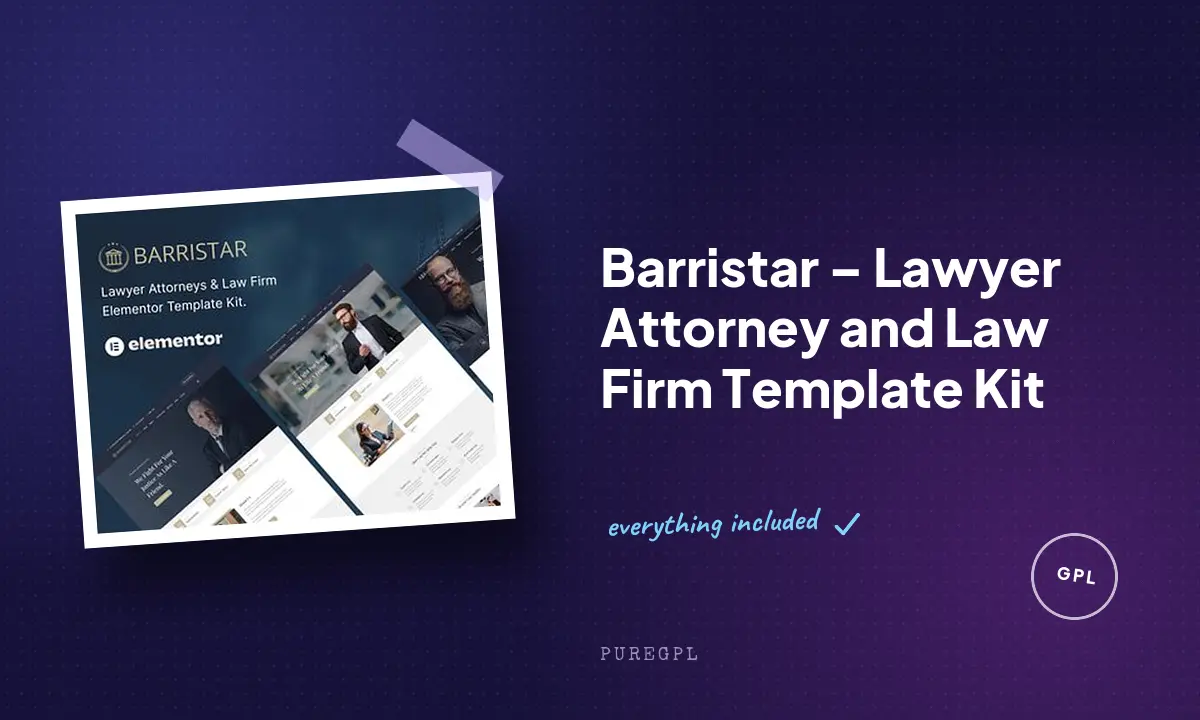 Barristar – Lawyer Attorney and Law Firm Template Kit
