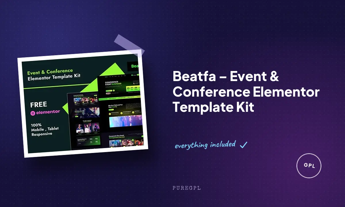 Beatfa – Event & Conference Elementor Template Kit