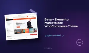 besa elementor marketplace woocommerce theme