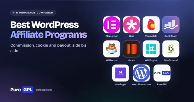 11 Best WordPress Affiliate Programs in 2026: Rates, Cookies and Payouts Compared
