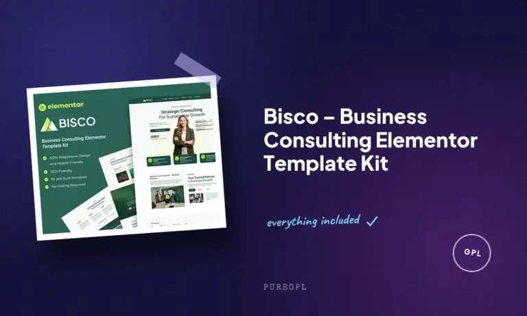 bisco business consulting elementor template kit