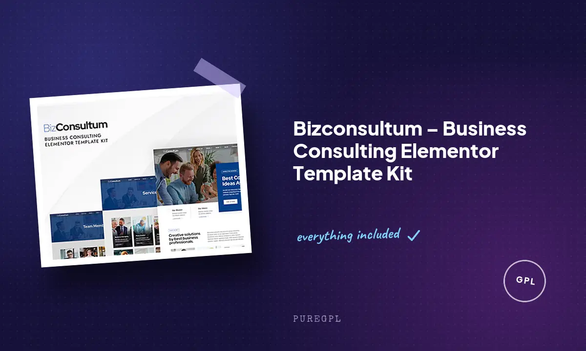 Bizconsultum – Business Consulting Elementor Template Kit