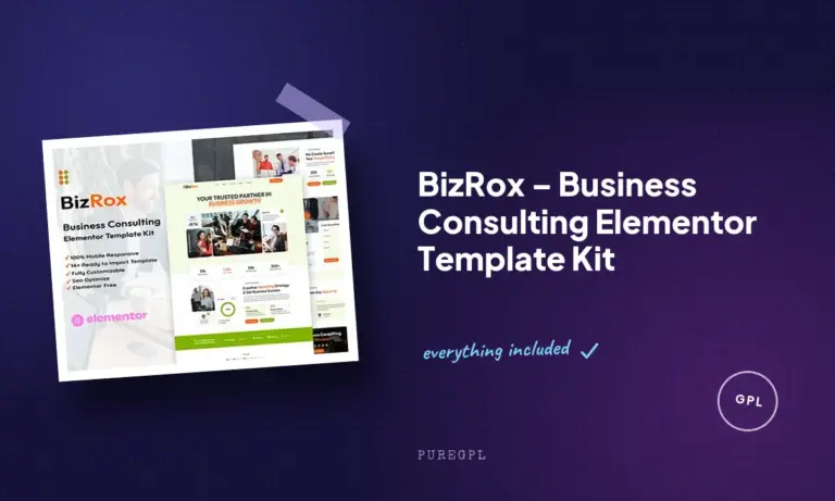 bizrox business consulting elementor template kit