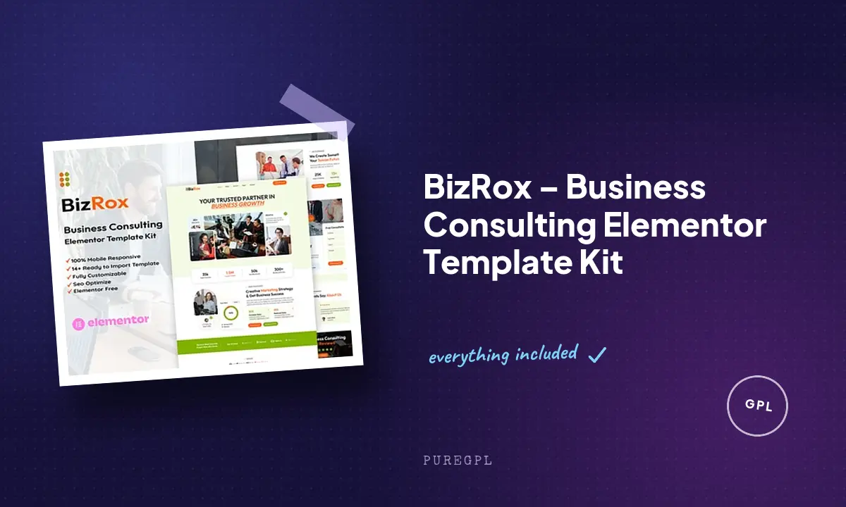 BizRox – Business Consulting Elementor Template Kit