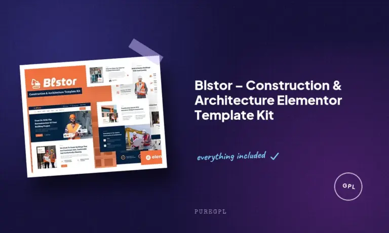blstor construction architecture elementor template kit