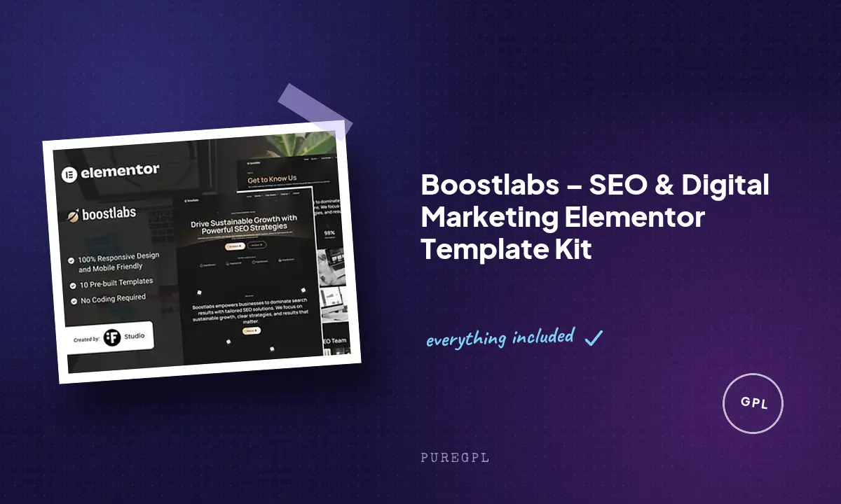 Boostlabs – SEO & Digital Marketing Elementor Template Kit