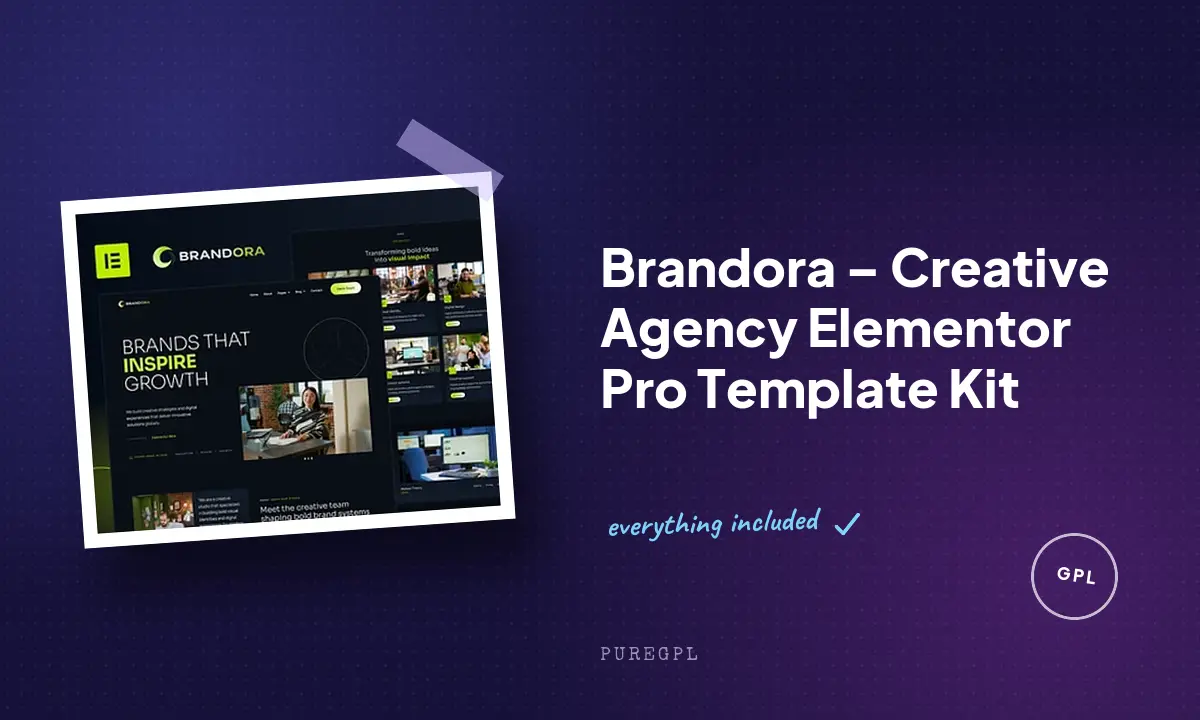 Brandora – Creative Agency Elementor Pro Template Kit