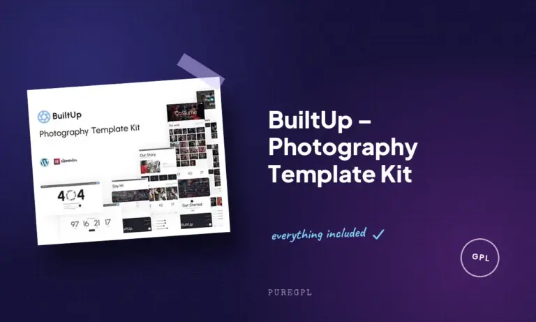 builtup photography template kit