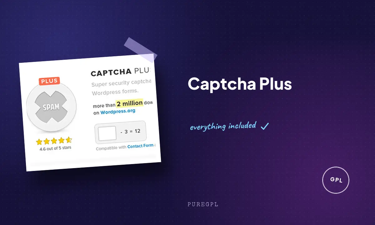 Captcha Plus WordPress Plugin