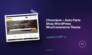 chromium auto parts shop wordpress woocommerce theme